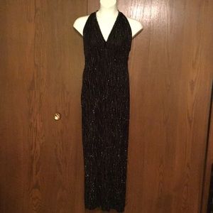 Black Jessica McClintock Gown with Sparkle Detail